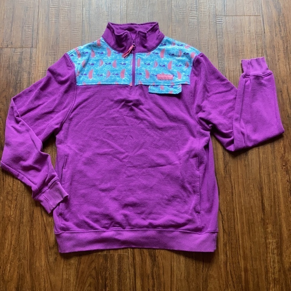 Simply Southern Pullover Plum Pattern Size Medium - image 2